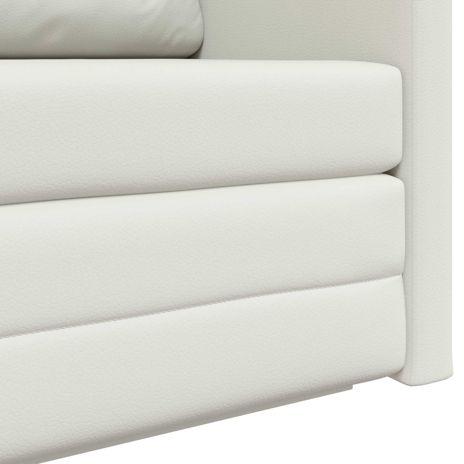 Divano letto Bianco 124 x 71 x 78 cm Pelle Artificiale | homemem39