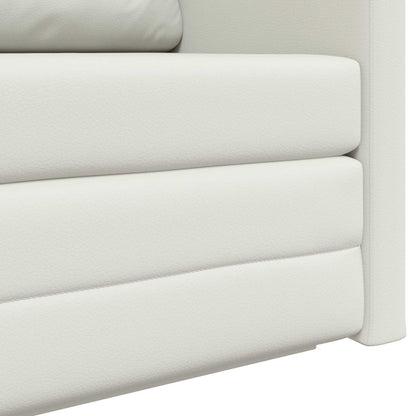 Divano letto Bianco 124 x 71 x 78 cm Pelle Artificiale | homemem39