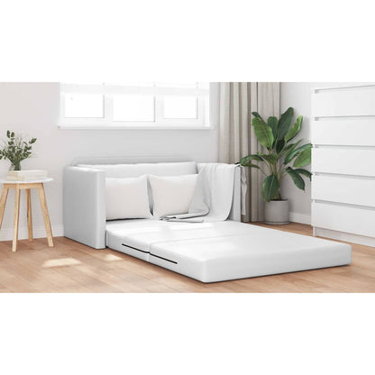 Divano letto 110cm Bianco Pelle Artificiale