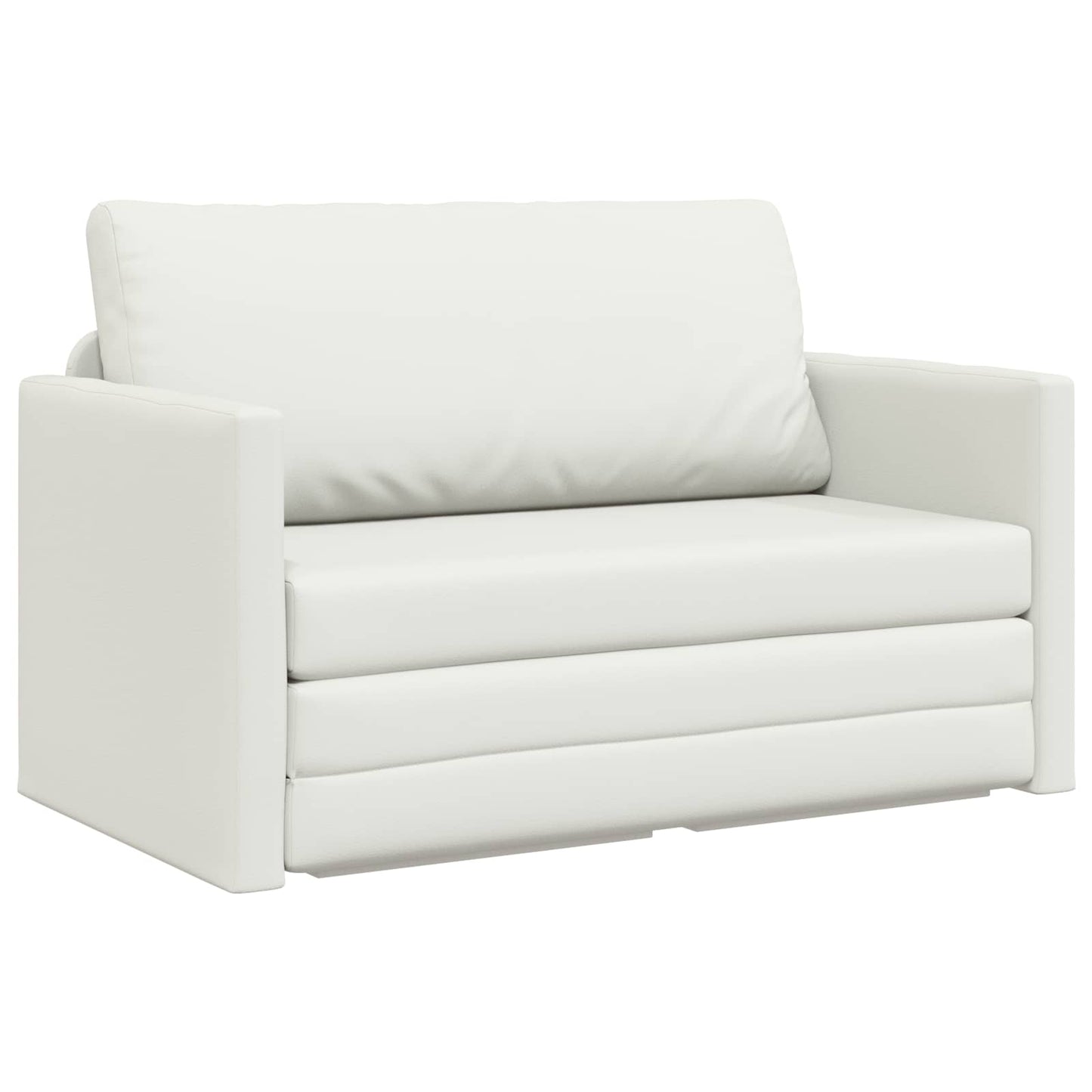 Divano letto Bianco 124 x 71 x 78 cm Pelle Artificiale