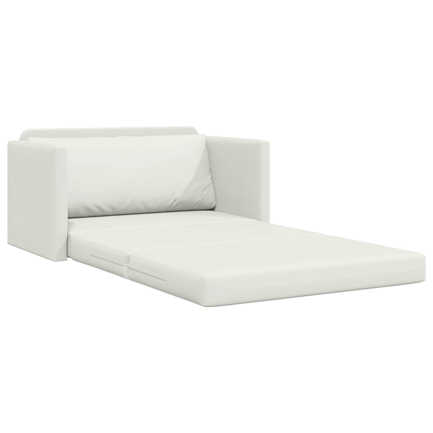 Divano letto Bianco 124 x 71 x 78 cm Pelle Artificiale