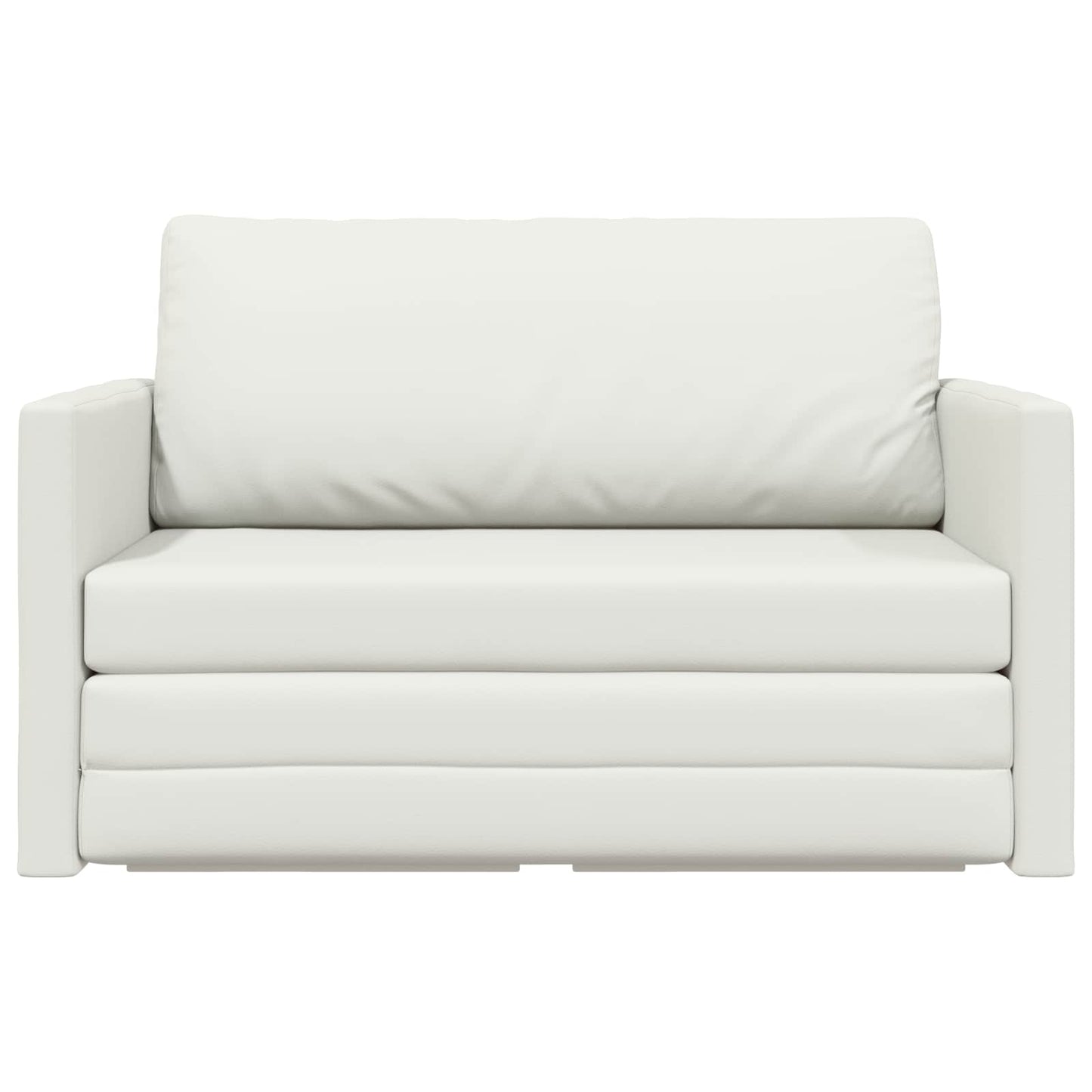 Divano letto Bianco 124 x 71 x 78 cm Pelle Artificiale