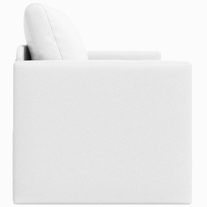 Divano letto 110cm Bianco Pelle Artificiale