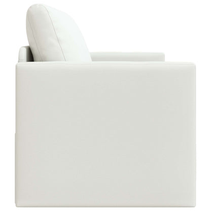 Divano letto Bianco 124 x 71 x 78 cm Pelle Artificiale