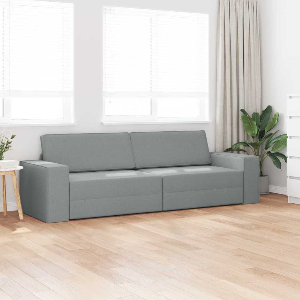Divano-letto da pavimento Grigio chiaro 245 x 78 x 77 cm - homemem39