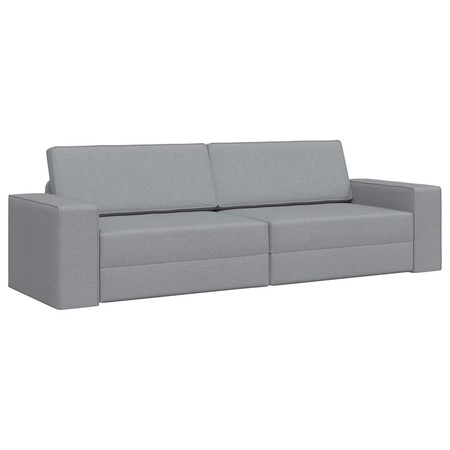 Divano letto Grigio chiaro 245 x 78 x 77 cm Tessuto