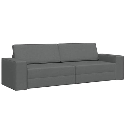 Divano-letto da pavimento Grigio scuro 245 x 78 x 77 cm Tessuto - homemem39