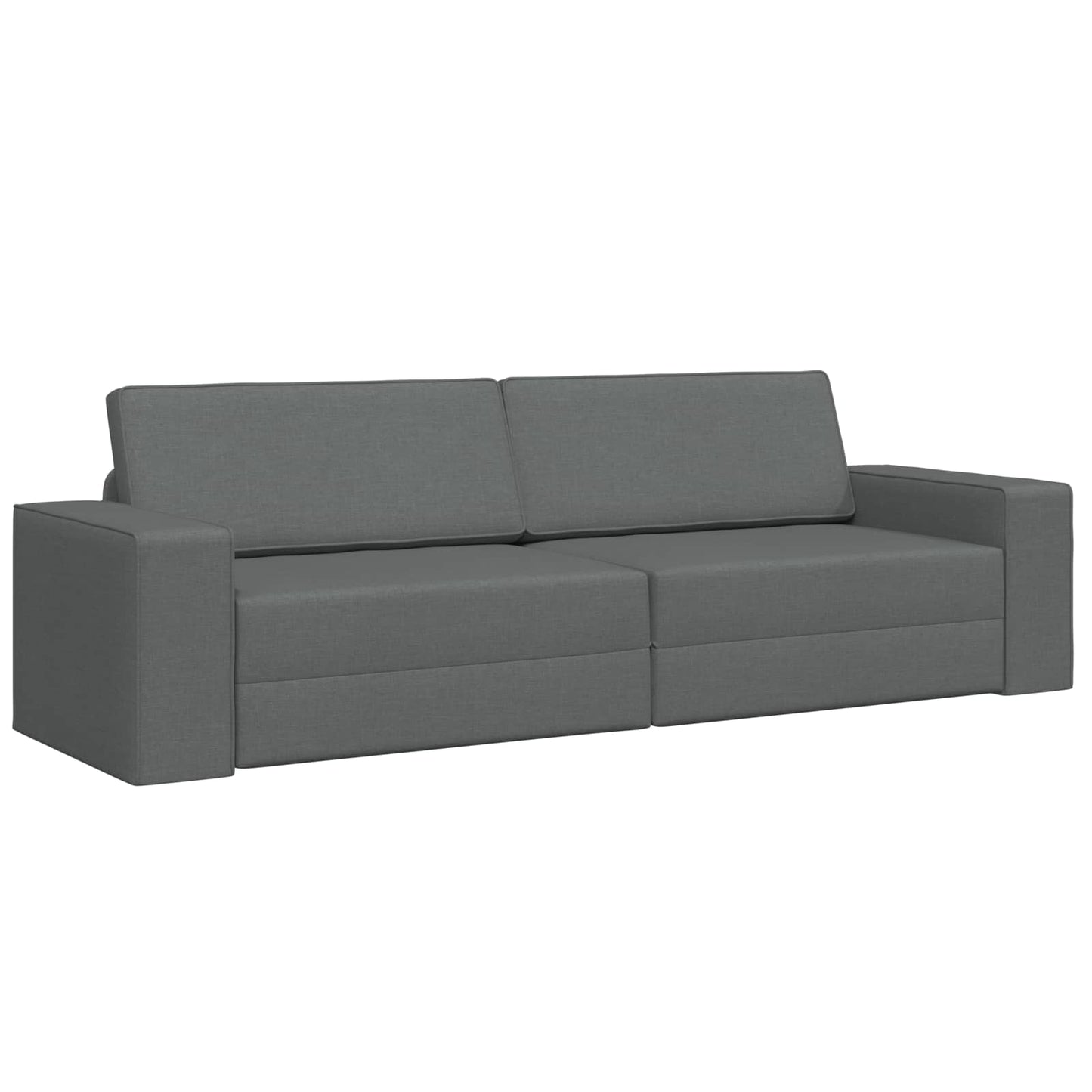 Divano letto Grigio scuro 245 x 78 x 77 cm Tessuto
