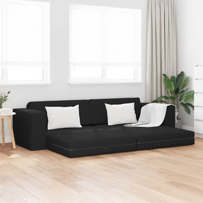 Divano letto Nero 245 x 78 x 77 cm Tessuto