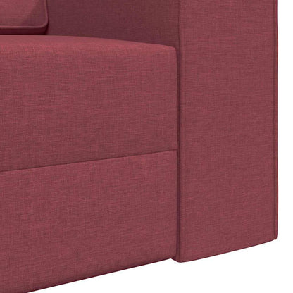 Divano Letto Rosso vino 245 x 78 x 77 cm Tessuto