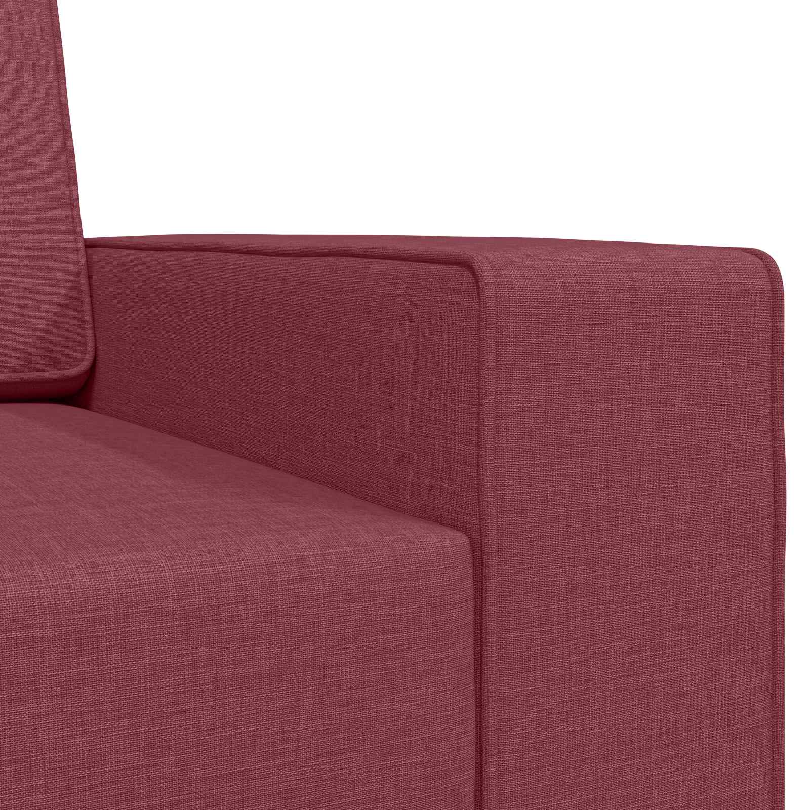 Divano letto Rosso Vino 245 x 78 x 77 cm Tessuto | homemem39