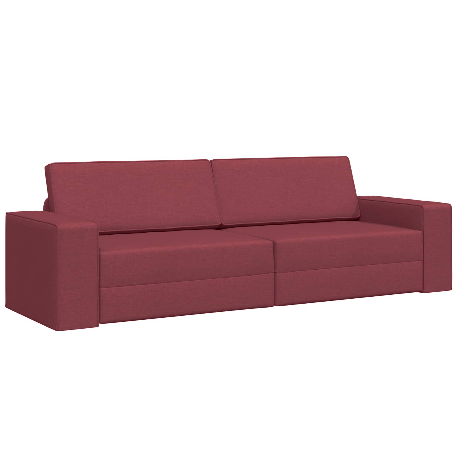 Divano letto Rosso Vino 245 x 78 x 77 cm Tessuto | homemem39