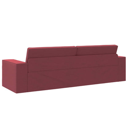 Divano letto Rosso Vino 245 x 78 x 77 cm Tessuto | homemem39