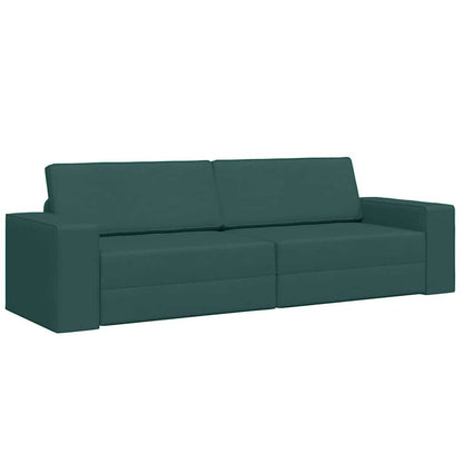 Divano letto Verde Scuro 245 x 78 x 77 cm Tessuto