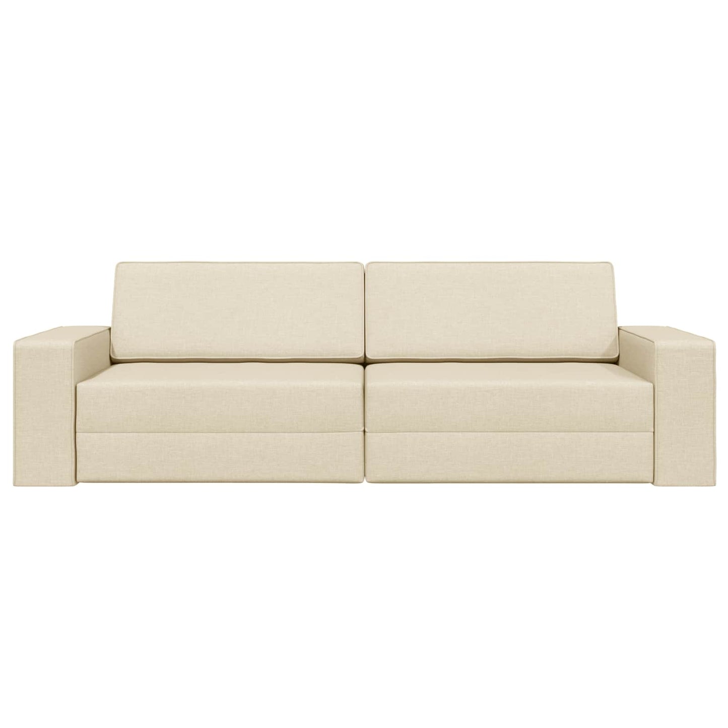 Divano letto Crema 245 x 78 x 77 cm Tessuto | homemem39