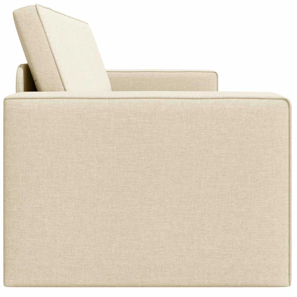 Divano-letto da pavimento Crema 245 x 78 x 77 cm Tessuto - homemem39