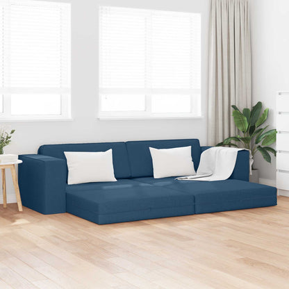 Divano letto Blu navy 245 x 78 x 77 cm Tessuto