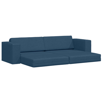 Divano letto Blu navy 245 x 78 x 77 cm Tessuto