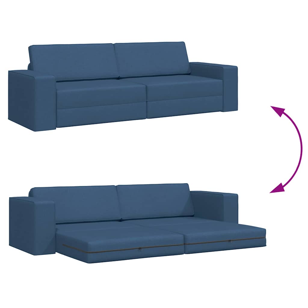 Divano letto 200cm Blu navy Tessuto