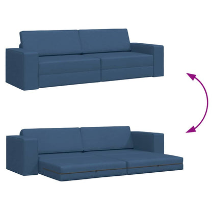 Divano letto 200cm Blu navy Tessuto