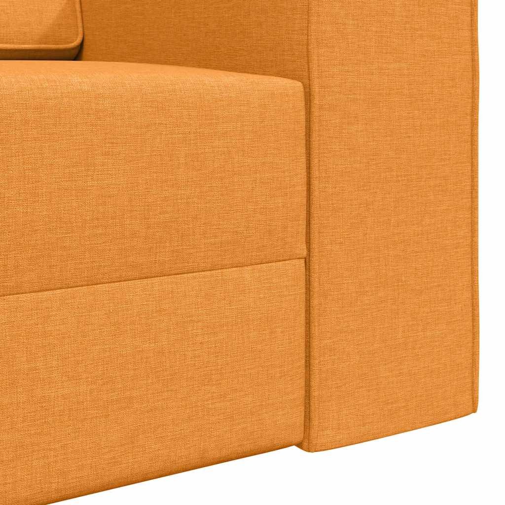 Divano Letto Giallo scuro 245 x 78 x 77 cm Tessuto