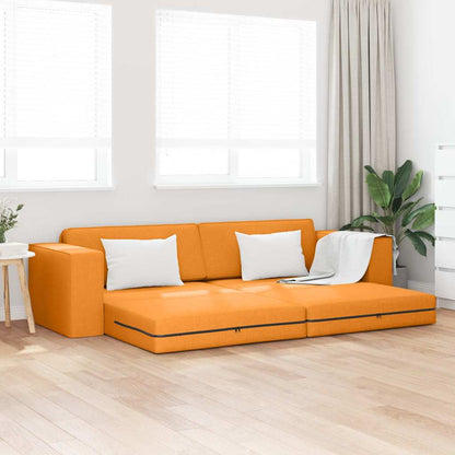 Divano Letto Giallo scuro 245 x 78 x 77 cm Tessuto