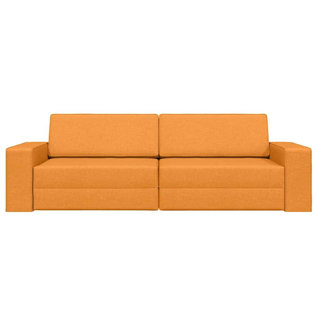 Divano Letto Giallo scuro 245 x 78 x 77 cm Tessuto
