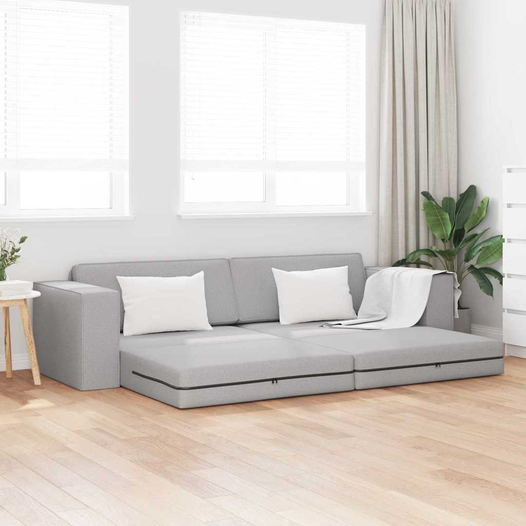 Divano-letto da pavimento Grigio nuvola 245 x 78 x 77 cm - homemem39