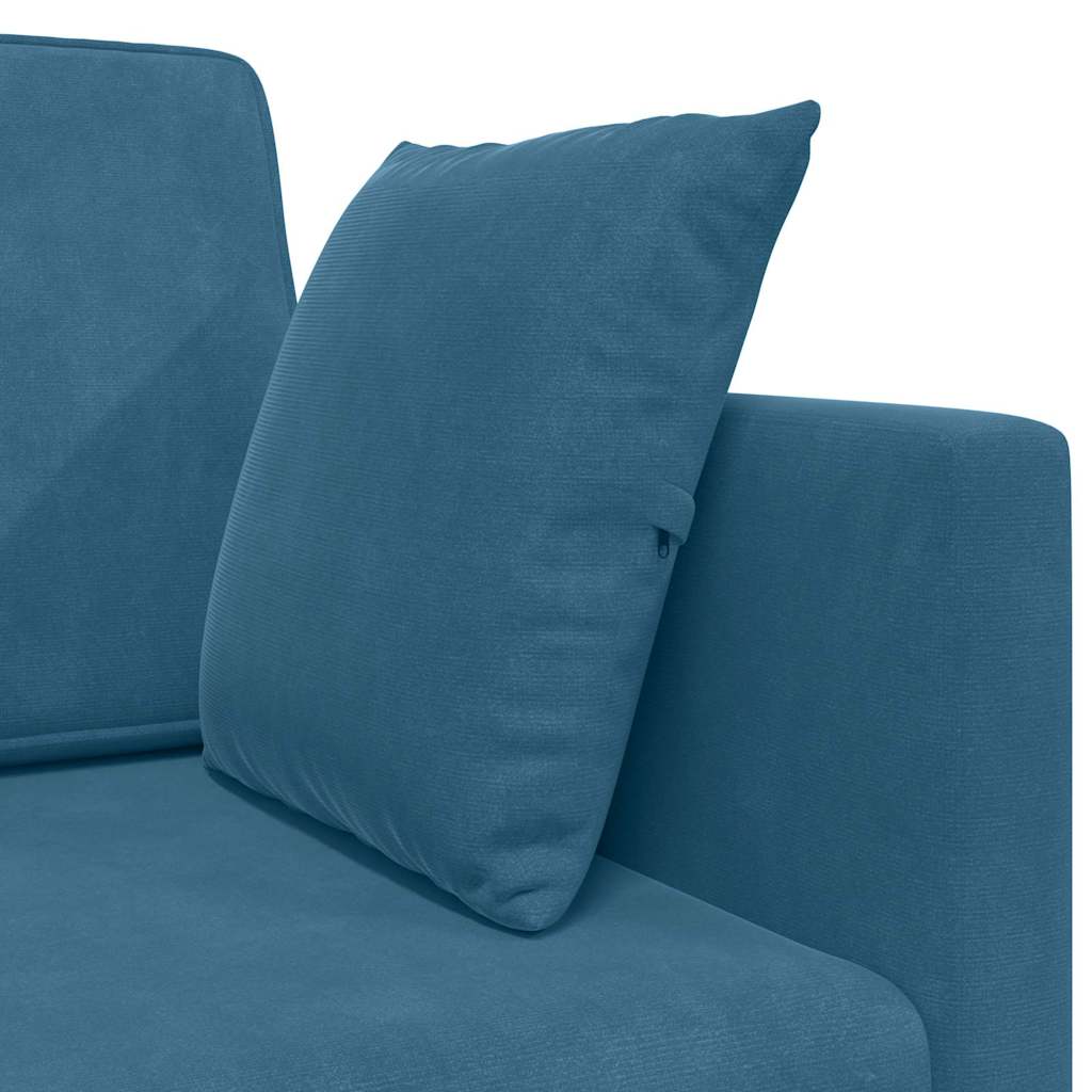 Divano Letto Blu 213 x 76 x 77 cm Velluto