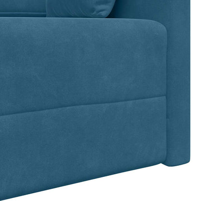 Divano Letto Blu 213 x 76 x 77 cm Velluto