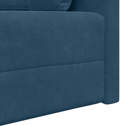 Divano-letto da pavimento Blu 213 x 70 x 77 cm Velluto | homemem39