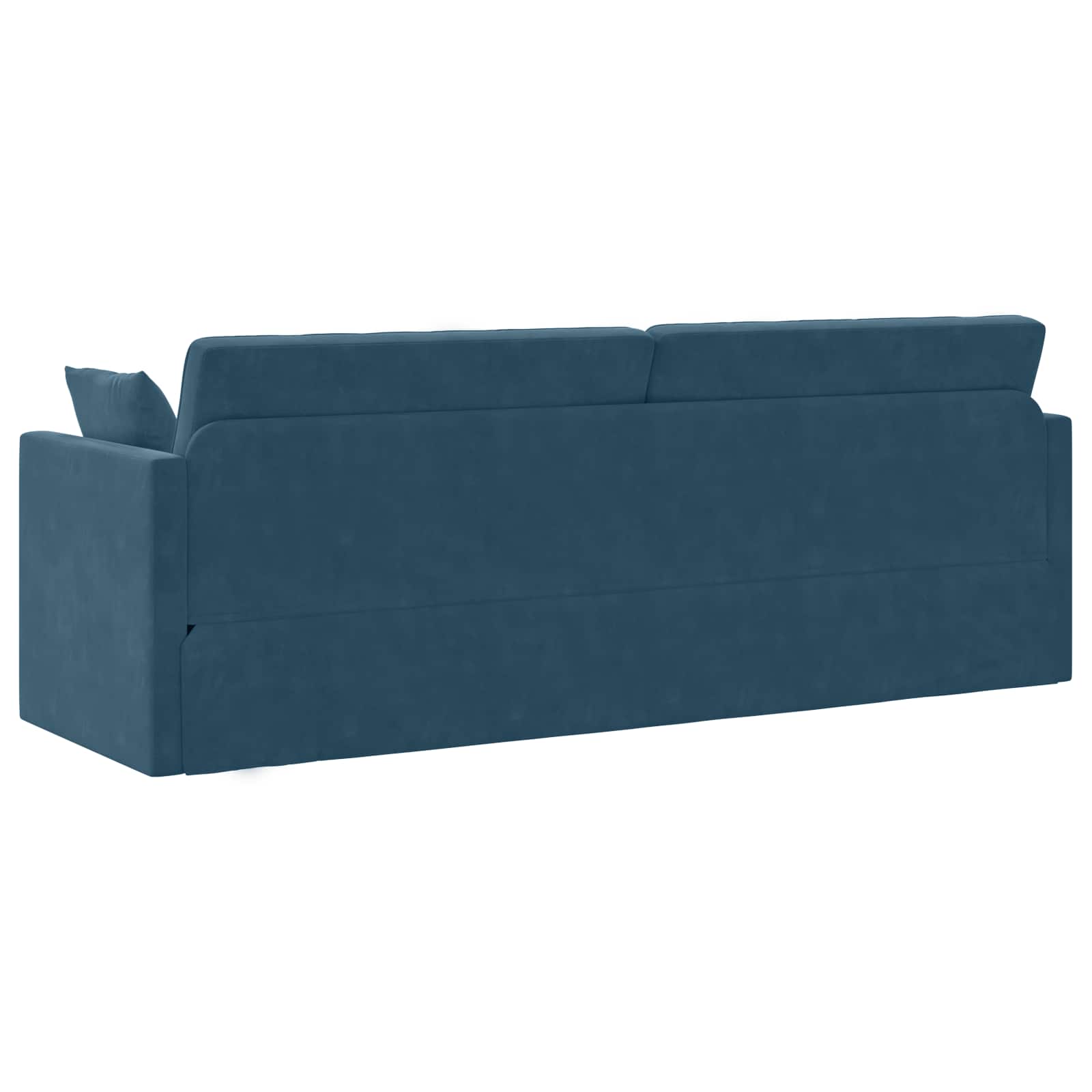 Divano-letto da pavimento Blu 213 x 70 x 77 cm Velluto | homemem39