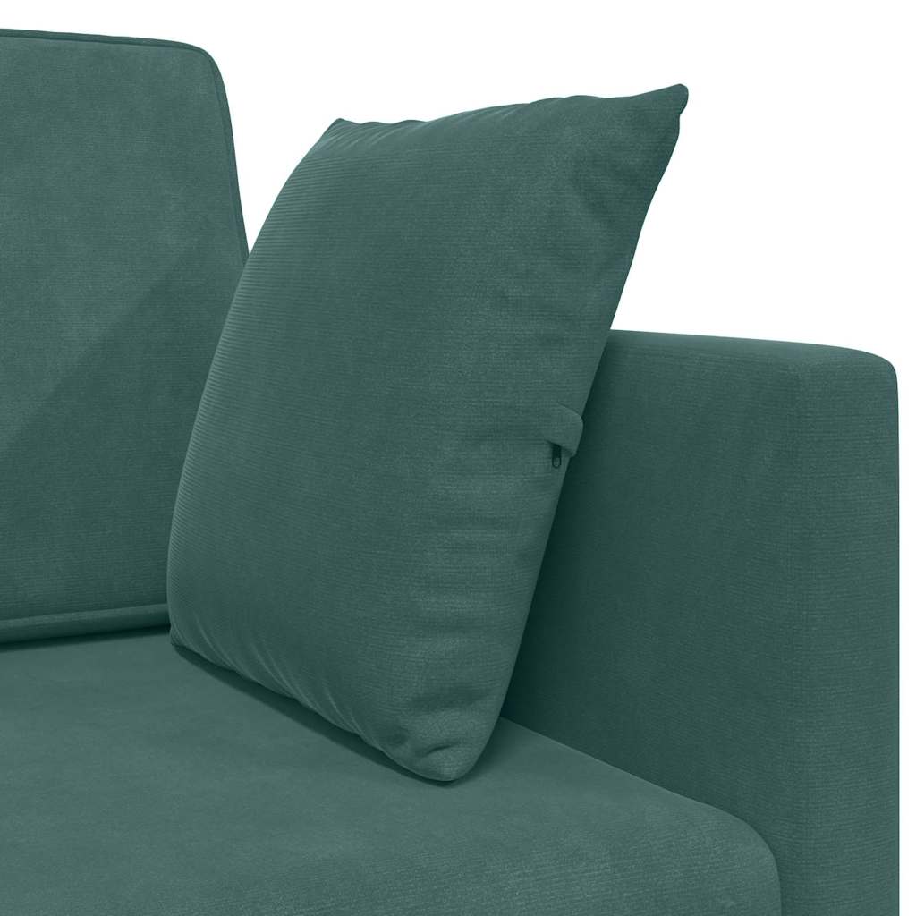 Divano letto Verde scuro 213 x 70 x 77 cm Velluto - homemem39