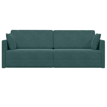 Divano letto Verde scuro 213 x 70 x 77 cm Velluto - homemem39