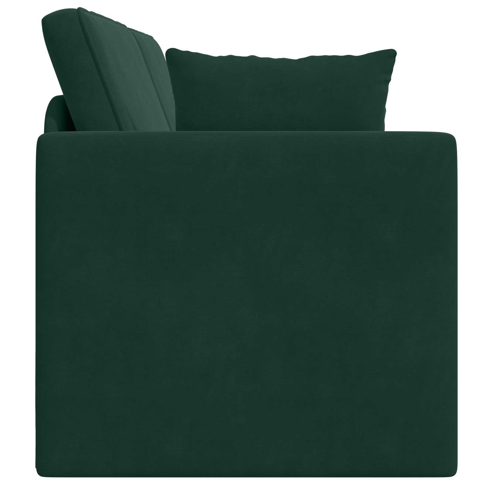 Divano-letto da pavimento Verde Scuro 213 x 70 x 77 cm Velluto | homemem39
