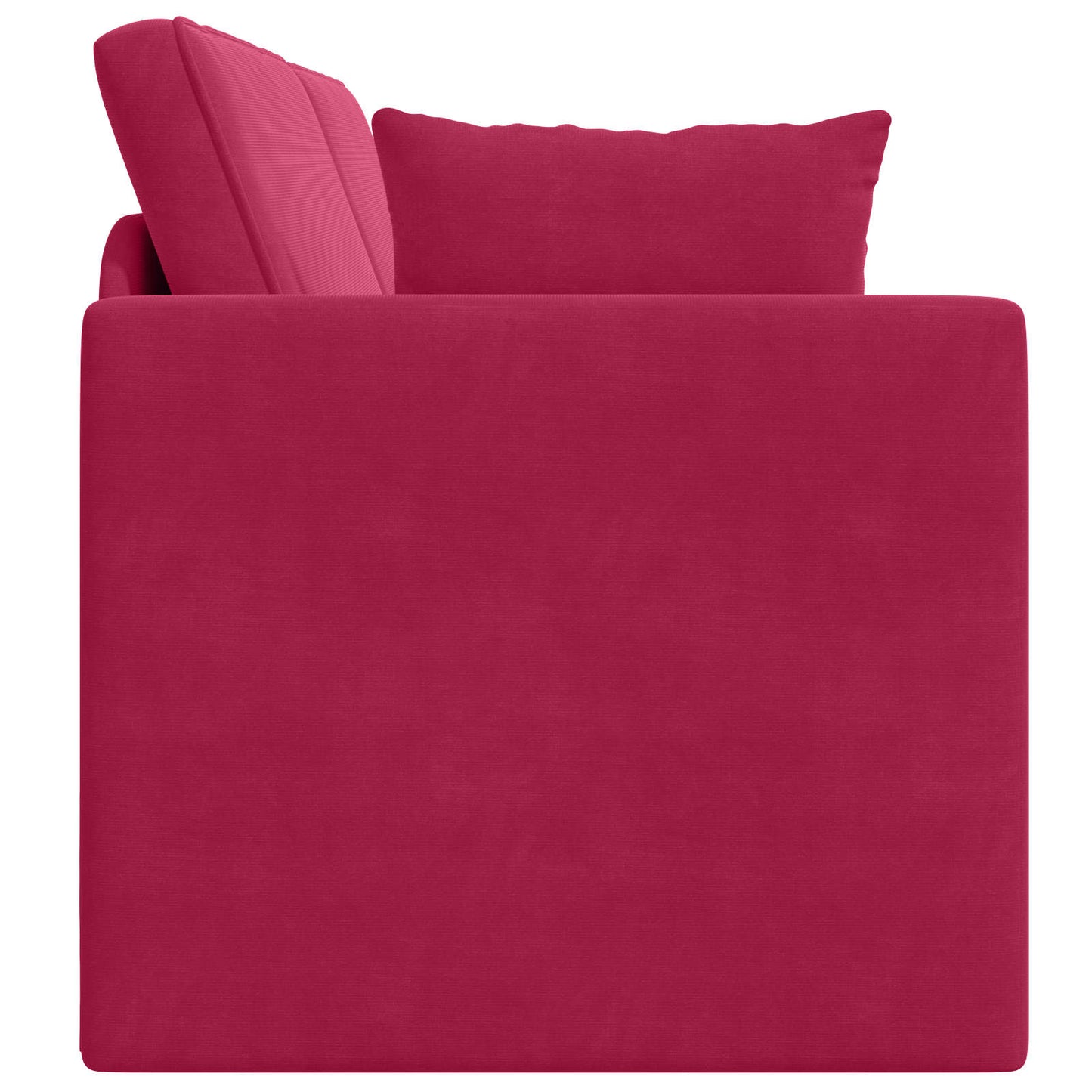 Divano-letto da pavimento Rosso Vino 213 x 70 x 77 cm Velluto