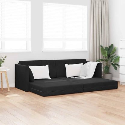 Divano Letto Nero 213 x 76 x 77 cm Velluto