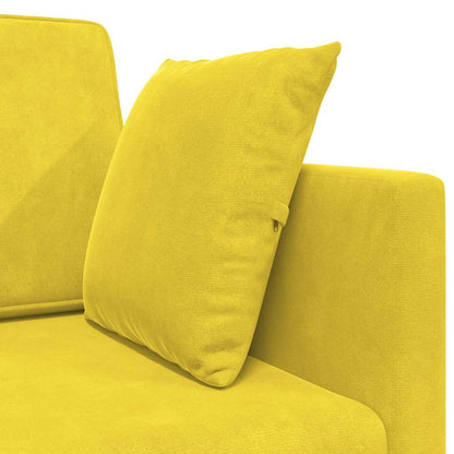 Divano-letto da pavimento 200cm Giallo Velluto
