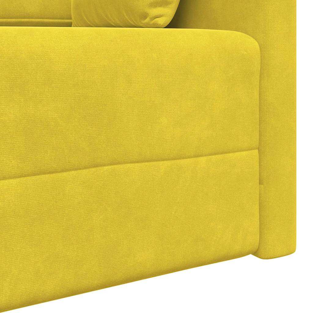 Divano-letto da pavimento 200cm Giallo Velluto