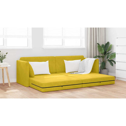 Divano-letto da pavimento 200cm Giallo Velluto