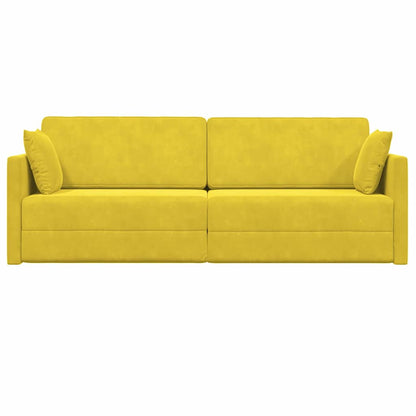 Divano-letto da pavimento 200cm Giallo Velluto