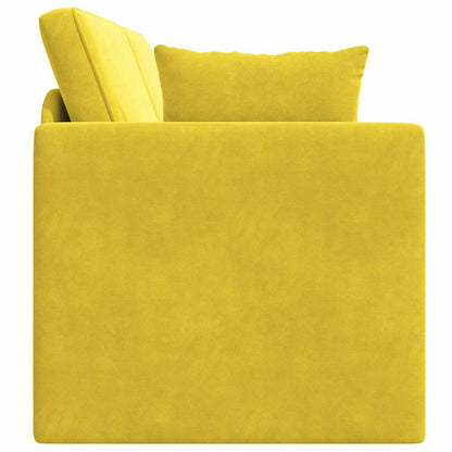 Divano-letto da pavimento 200cm Giallo Velluto