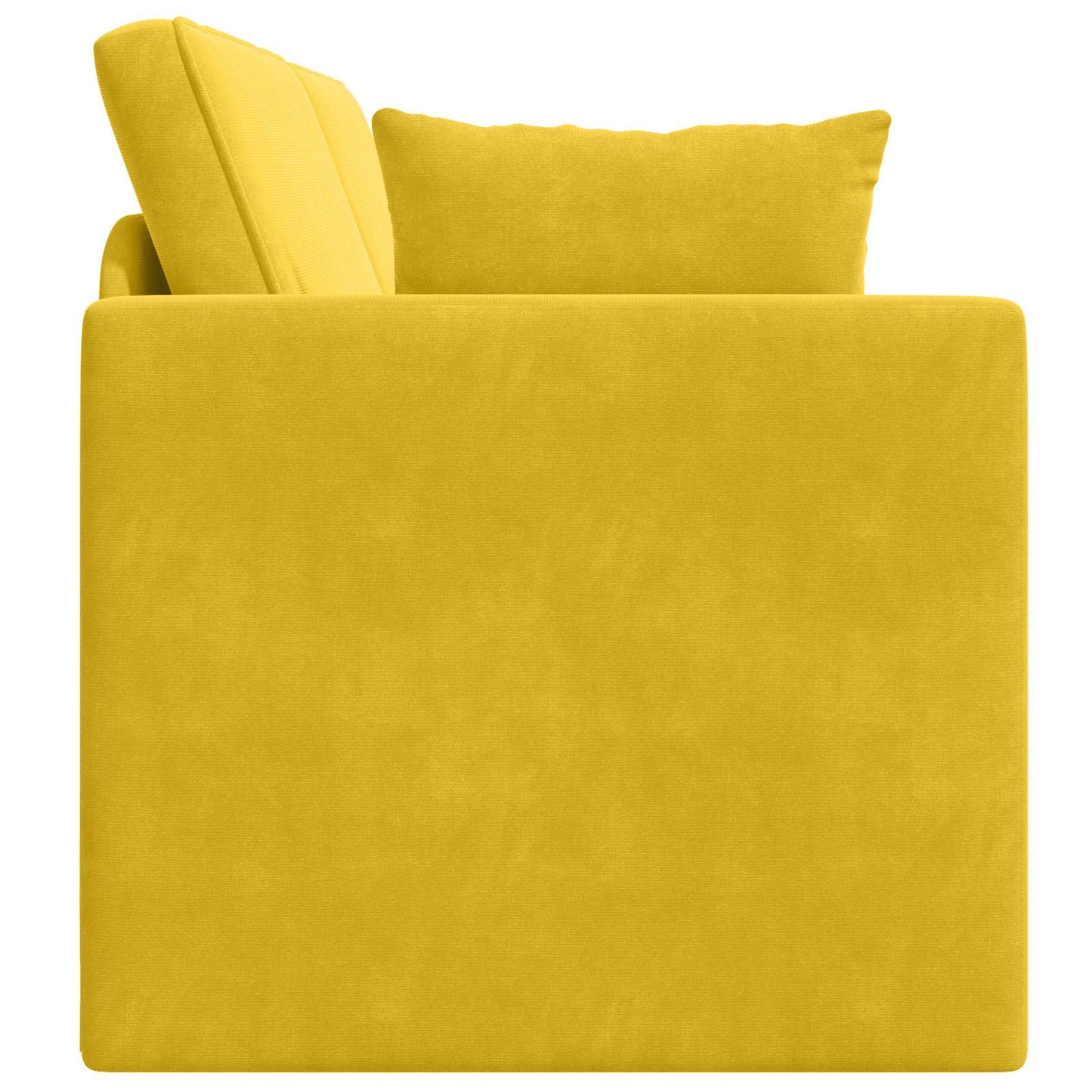Divano-letto da pavimento Giallo 213 x 70 x 77 cm Velluto | homemem39