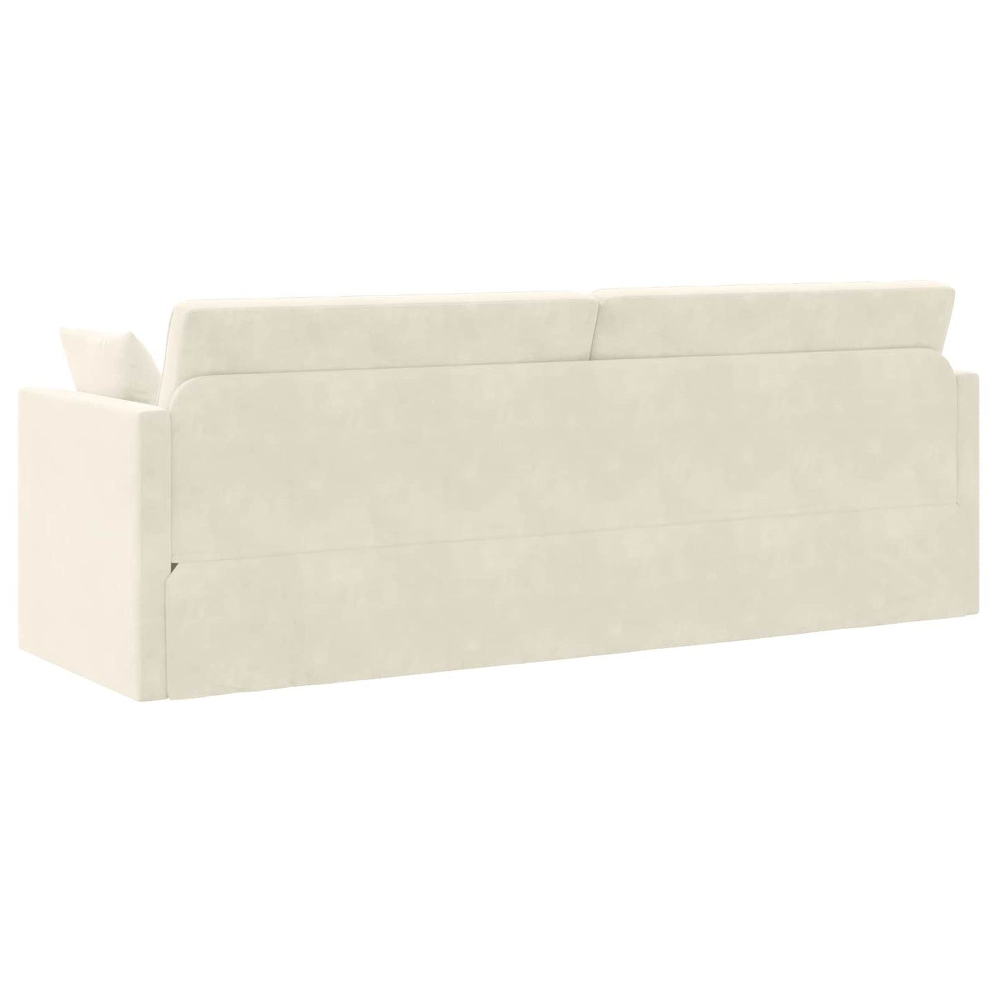 Divano-letto da pavimento Crema 213 x 70 x 77 cm Velluto | homemem39