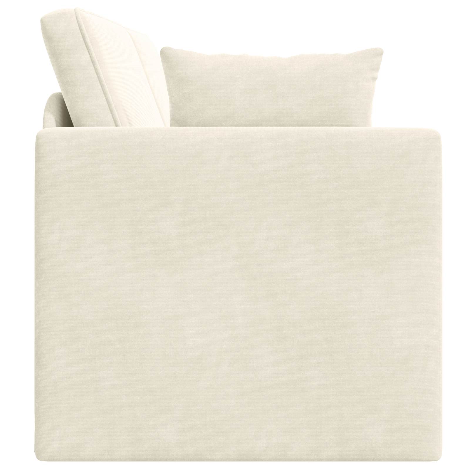 Divano-letto da pavimento Crema 213 x 70 x 77 cm Velluto | homemem39