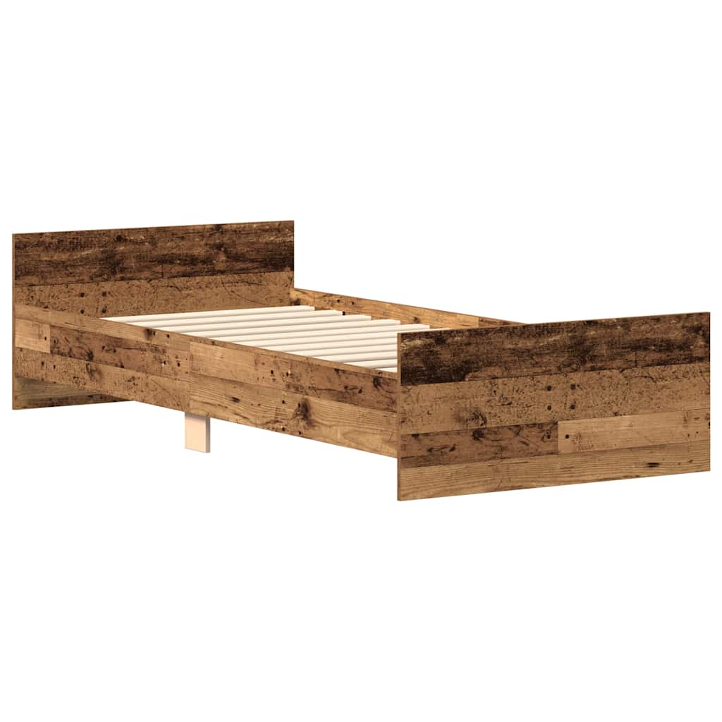 Giroletto senza Materasso Legno Antico 90x200cm in Truciolato | homemem39