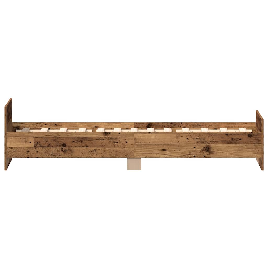 Giroletto senza Materasso Legno Antico 90x200cm in Truciolato - homemem39