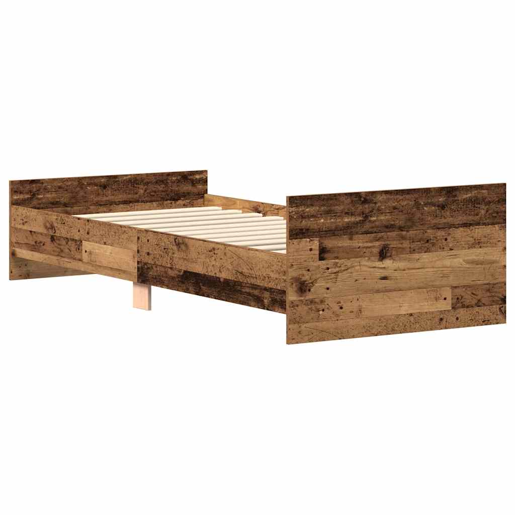 Giroletto senza Materasso Legno Antico 90x200cm in Truciolato - homemem39