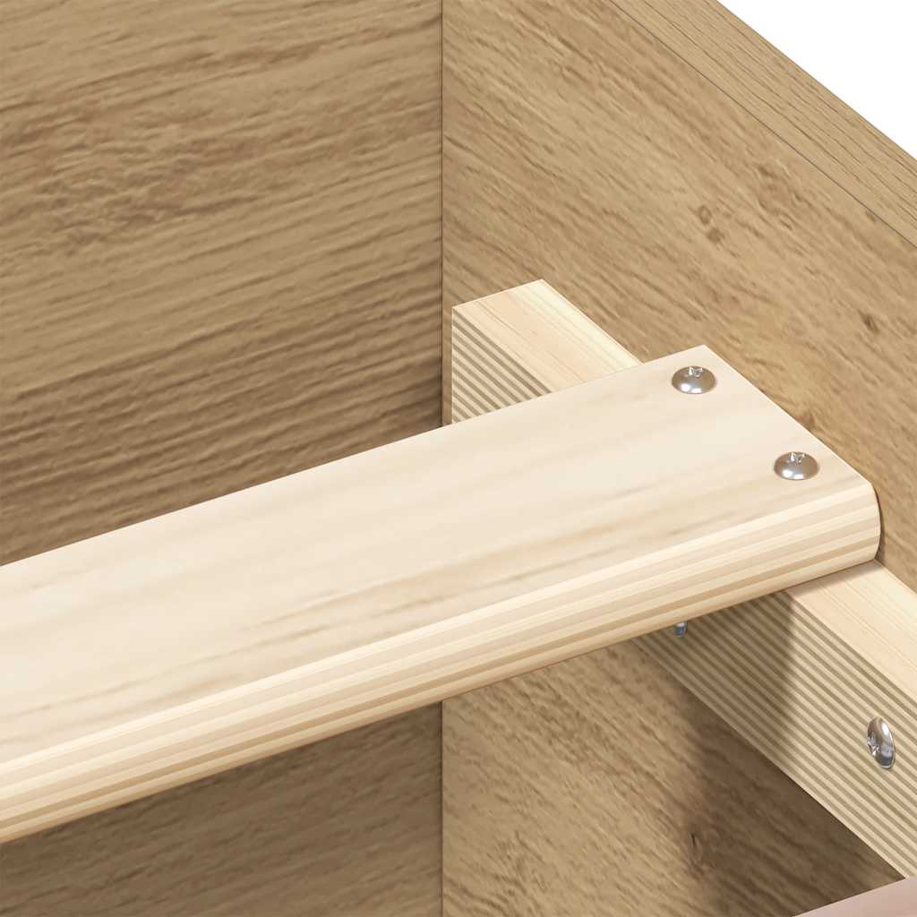 Giroletto senza Materasso Rovere Artigianale 90x200cm - homemem39