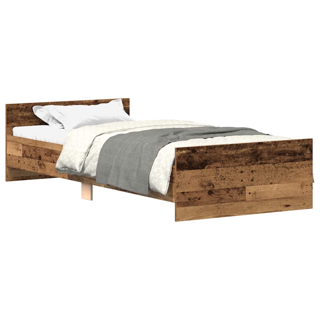 Giroletto senza Materasso Legno Antico 100x200cm in Truciolato | homemem39